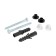 A set of laundress mounts Masterprof IS. 130924, D = 8 mm, l = 100 mm, chrome, 2 pcs.