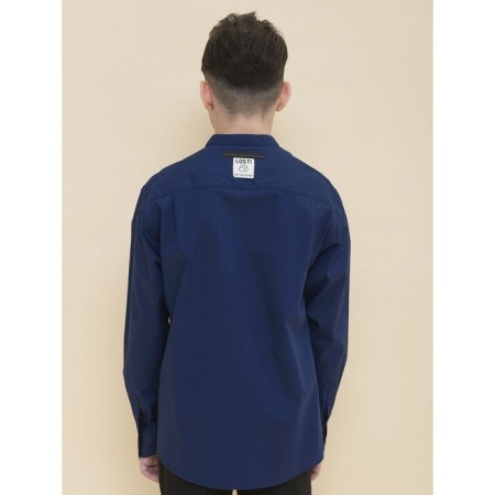 Hotgog shirt for boys, height 122 cm, dark blue color
