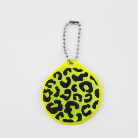 The reflective element "Pattern Leopard", bilateral, 5 × 5.7 cm, color mix-2