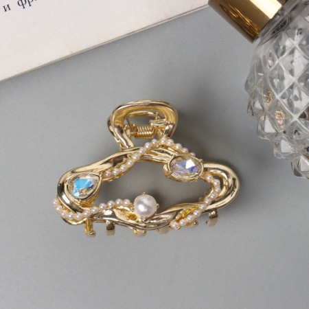 Hair crab "Edison Elite" Classic, 4.5 cm, gold-1