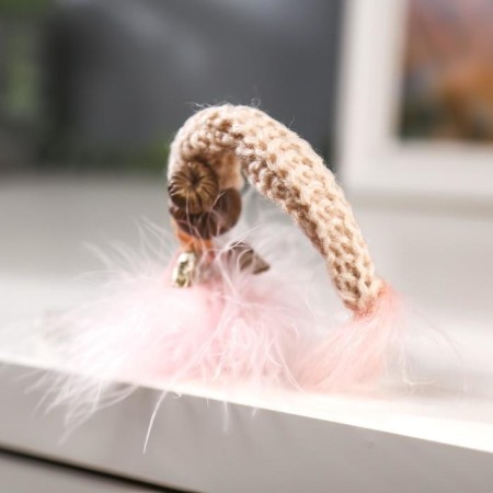 Polystone souvenir "Angel-stitching angel in the pink downy skirt" mixed 18x3.5x4 cm-5