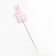 Topper "Bunny", 11x6 cm, pink