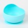 Set for feeding: bib, plate on a suction cup, spoon, crumb, I, blue