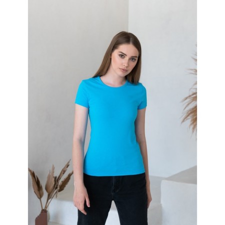 Female T -shirt, size 52, turquoise color-3
