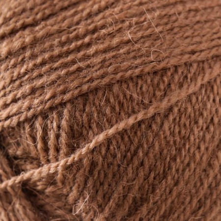 Angora warm yarn 40% wool, 60% acrylic 480m/100g (701 cocoa)-2