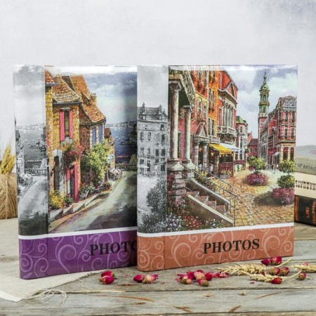 Photo album magnetic 30 sheets "Old City" 23x28cm mix-3