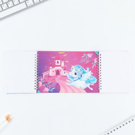 Set: Double notebook with tasks and pen "Magic Unicorn"-2