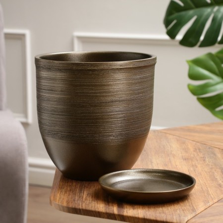 Flower Pot "Black Gold" with Podon, 5l-1