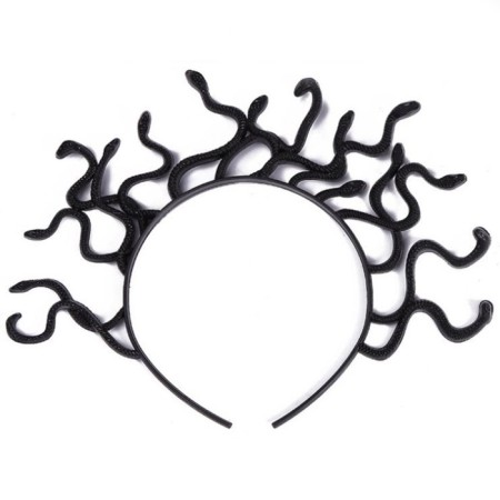 Carnival rim "Gorgon", 28 × 28 cm, black color-1