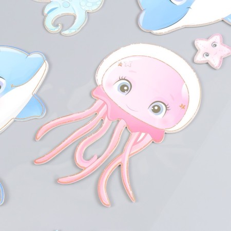 Interior sticker "Sea residents" 31x60 cm-1
