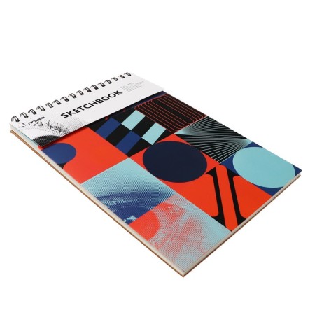 Sketchbook 21x29cm for pastel, 30 sheets, hard cover, density 130 gr, mix-4