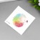Tattoo on the body color "Rainbow Hedgehog with a butterfly" 6x6 cm