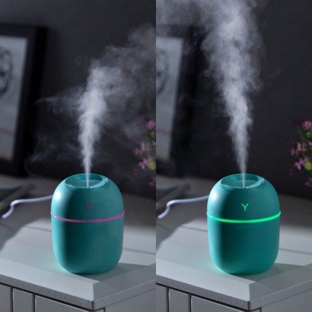 Moisturizer Luazon HM-20 Ultrasonic, 0.22 l, 1.5 W, USB in set., Green-1