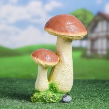 Садовая фигура "Гриб подосиновик двойной средний" 24см