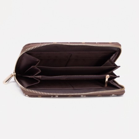 Women's wallet with lightning, brown color-2