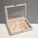 Standing for jewelry "Casket", 7 stripes, 3 cells, 20 × 15 × 4.5, beige color