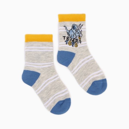 Children's socks, color gray melange, size 14-16 (23-26)