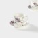 Service Porcelain Tea Daulay "Lavender", 4 items: 2 cups 220 ml, 2 saucers d = 14.2 cm, white color