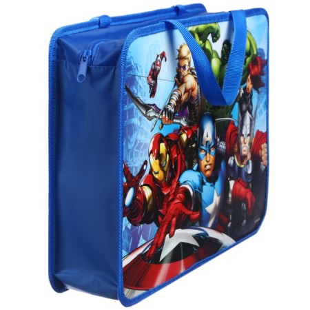 Plastic folder with A4 handles, on lightning, 75x330x260 mm, Avengers-2