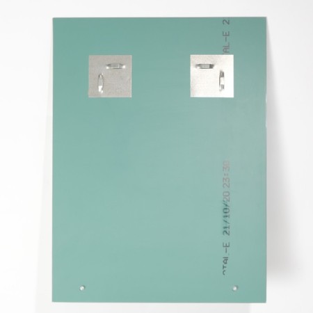 Mirror "Ornament", with sandblasting graphics and fusing, wall, with a shelf, 50 × 62 cm-2
