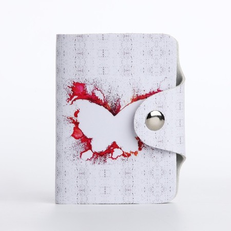Businessman on the button, 20 cards, white color