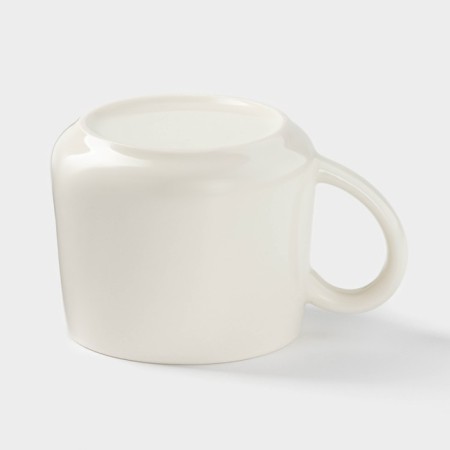 Ceramic mug with a figure at the bottom of "Hide and Humanitarianism. Tiger ", 350 ml, white color-3