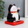 Plastic pendulum from the solar battery "Cat Mani-Neko" black 9.5x10x9.5 cm