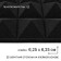 Noise -absorbing panel, set of 10 pcs - acoustic foam is self -adhesive, 50 x 5 cm, black