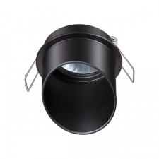 Lamp built -in Novotech. Butt, 50W, GU10, 67x68x68 mm, black color