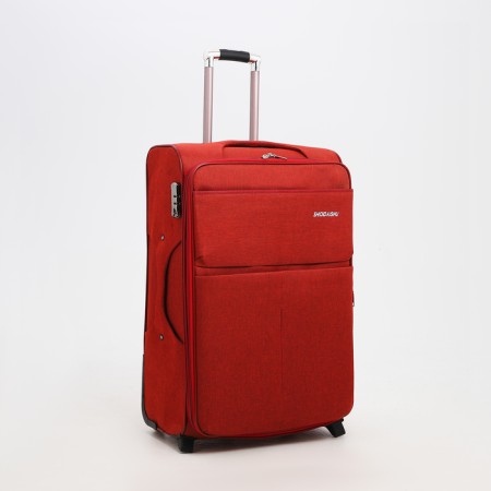 Big suitcase 28 ", a lightning department, code castle, 3 wheels, 2 outer pockets, red color-1