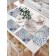 Set of napkins for setting the table "Flower vibrations", rectangular, size 32x46 cm, 4 pcs