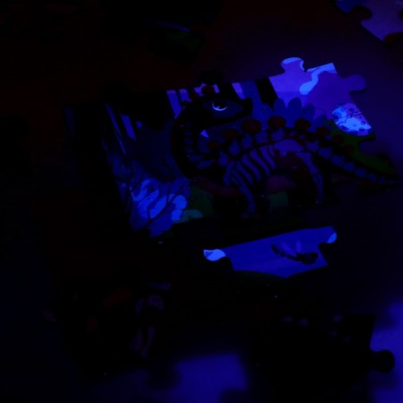 Puzzle with a lantern "Dinosaurus", 63 details-5