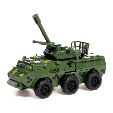 The robot "Armored transporter", inertial, is transformed in a collision-7