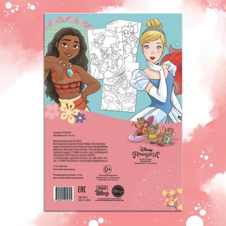 Coloring, A4, 16 p., Princesses-4