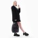 Backpack School Textile Nazamok, 42x14x28 cm, black color