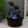 The desktop fountain from the network, the backlight "Little Buddha with the lotus" gray 29x20x20 cm