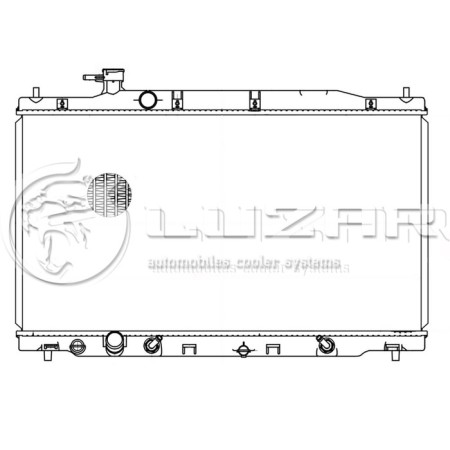 Cr-V cooling radiator (06-) 2.4i Honda 19010-RZA-A51, LUZAR LRC 231ZA-2