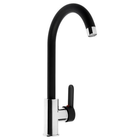 Kitchen mixer Zein Z3353, single -leaf, cartridge ceramics 35 mm, black/chrome-4