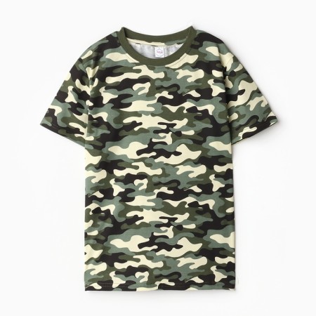 Children's T -shirt, khaki color, height 152 cm-4