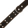 Collar leather embossed single-layer, dimensionless, 74 x 4.5 cm, Osh 35-65 cm, mix of flowers