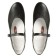 Folk women's shoes, insole length 22 cm, black color