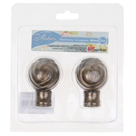 A set of tips for the cornice of "Fest Orion", D = 1.6 cm, 2 pcs, color old gold-1