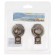 A set of tips for the cornice of "Fest Orion", D = 1.6 cm, 2 pcs, color old gold