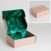 Gift double -sided folding, packaging, “malachite”, 27 x 21 x 9 cm