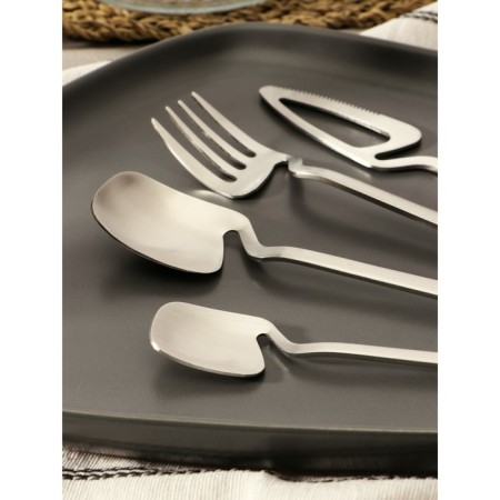 A set of cutlery of stainless steel Magistro Wave, 4 objects, silver color-1
