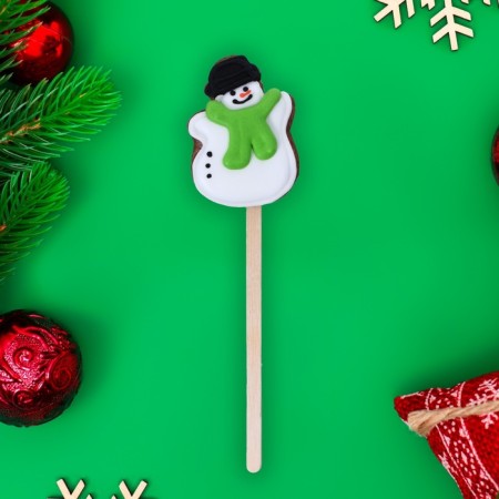 New Year. Mini chocolate cookies on the New Year's stick 15g 60pcs (2bleh30pcs)
