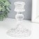 Glass Glass for 1 candle "Geneva" d-2.2 cm transparent 10.5x7.7x7.7 cm