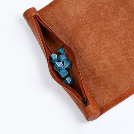Bag with a field for d & d desses, cubes, 25.5 x 34 cm, brown-4