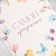 Postcard "The Most Beautiful", flowers, glitter, 18 x 12 cm