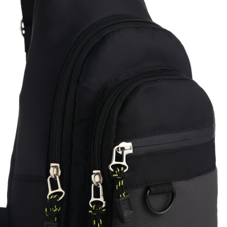 Backpack-sling, 17*8*30 cm, 2 lightning departure, 1 n/k, gray-5